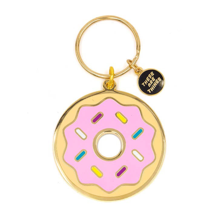 Donut Enamel Keychain for wholesale by These Are Things