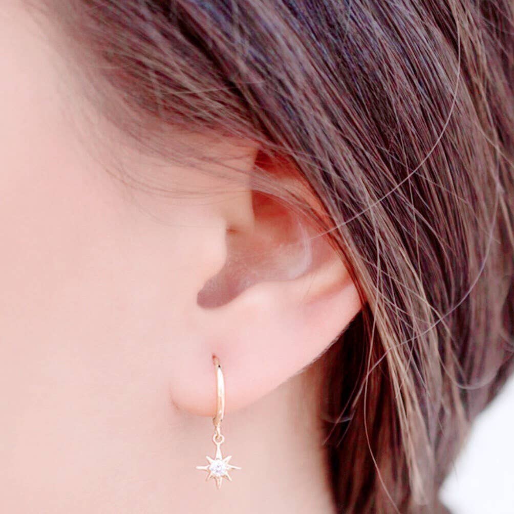 KIKICHIC - Wholesale Huggie Earrings - Starburst Mini Huggies4