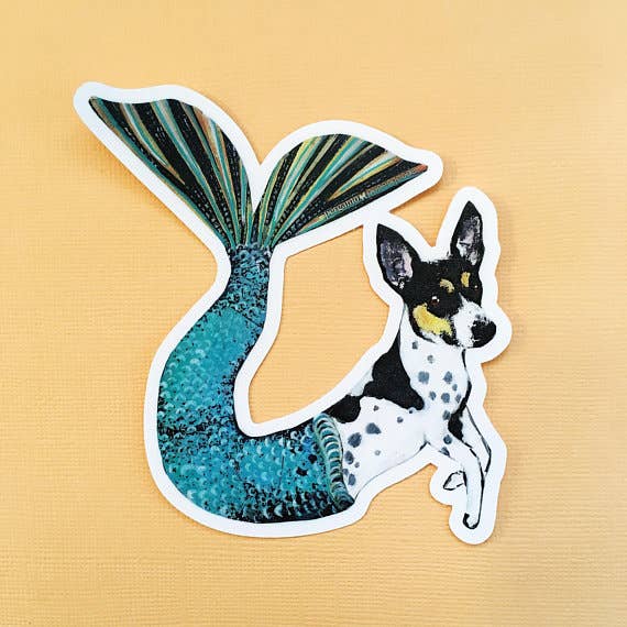 Pergamo Paper Goods - Wholesale Sticker - Mermaid Dog Sticker1