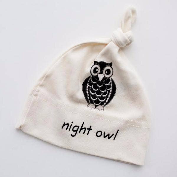 Simply Chickie Organic USA Made Clothing + Women-Owned – wholesale Mössa - Barn – Ekologisk bomull beanie mössa Uggla