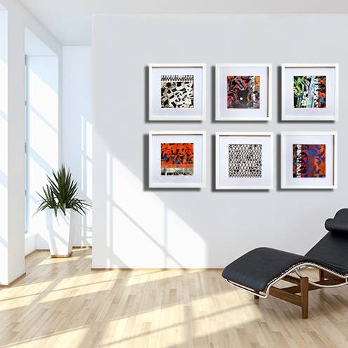 Cari Cohen Design - Wholesale Art Print - Monochrome circles2