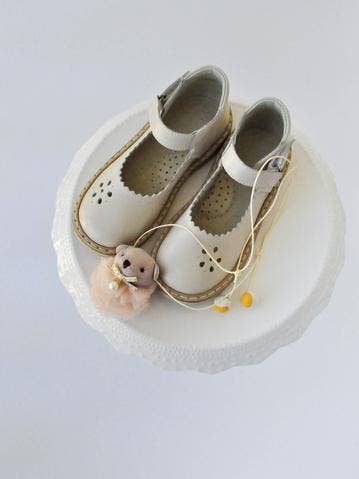 Flora Mary Jane Latte for wholesale by Neman Shoes