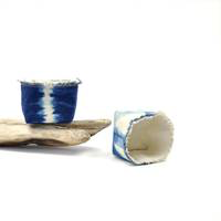 Gray Green Goods - Wholesale Plant pot - Shibori Indigo Canvas Planter—2.5"2