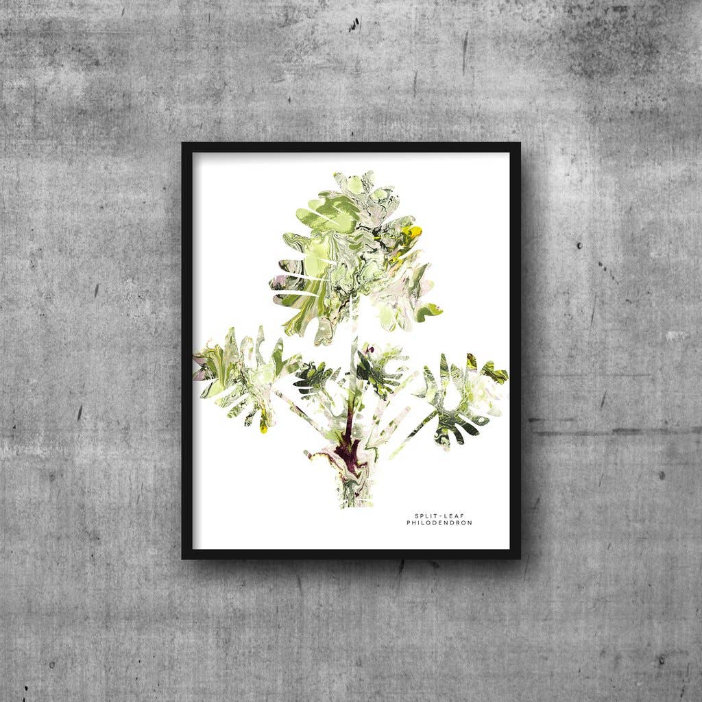 pixelimpress - Wholesale Art Print - Art Print Split Leaf Philodendron Marble 2