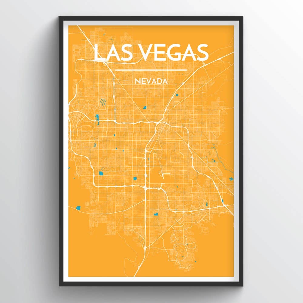 Point Two Design Group - Wholesale Art Print - Las Vegas City Map0