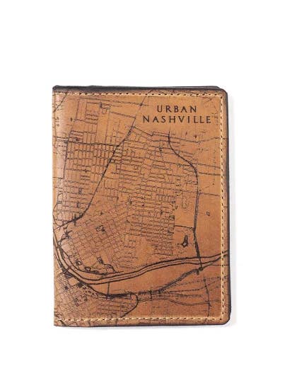 Nashville Map Passport - Cartera para venta al por mayor de Tactile Craftworks