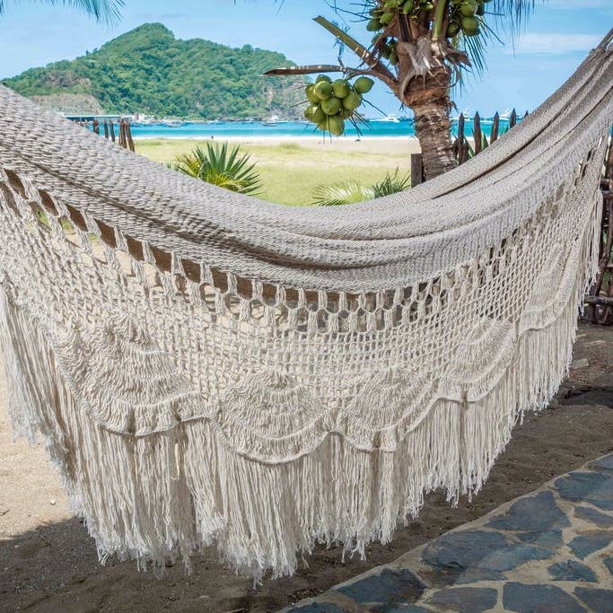 Macrame Hammock, White Boho Chic Hammock, Hammock W/ Fringe and other Purchase wholesale hammock. Free returns & net 60 terms on Faire trending on Faire.
