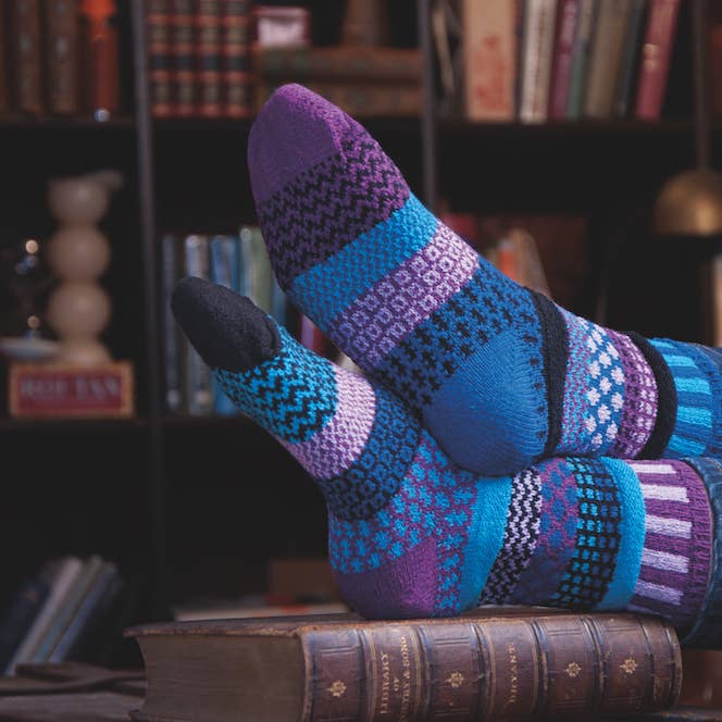 Solmate Socks - Wholesale Socks - Unisex - Raspberry Crew Socks | Eco-Friendly & Made in the USA