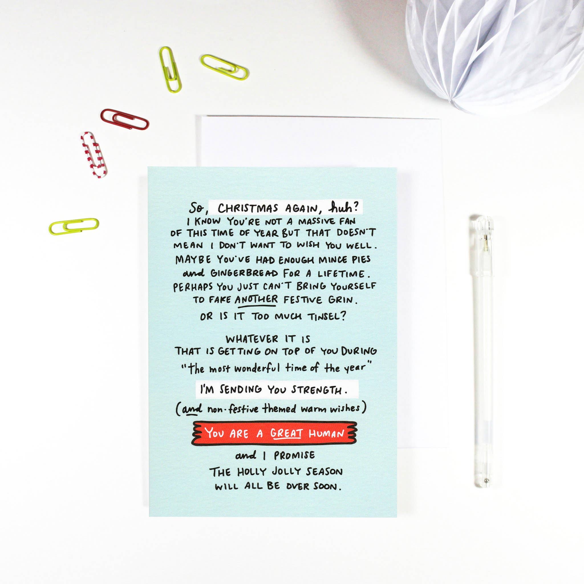 REMOVED BRAND - Wholesale Christmas Card - Christmas Strength Card0