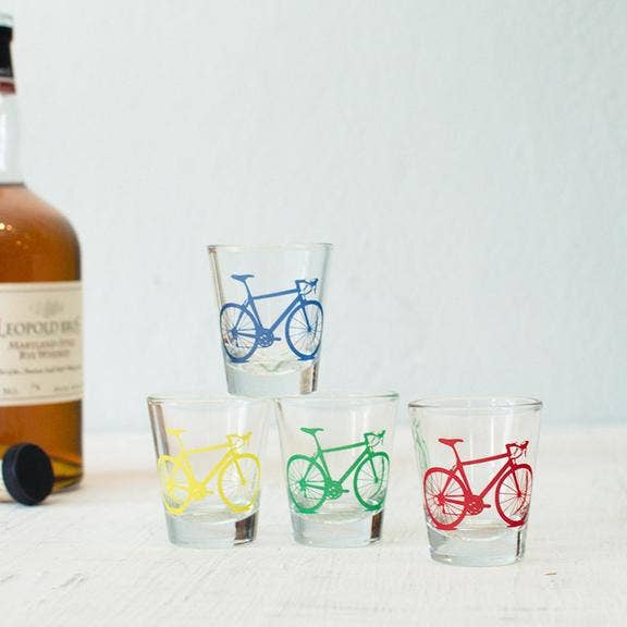 Vital Industries – wholesale Shot glass – Bicycle Shot Glasses1