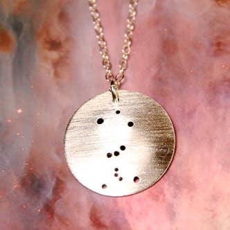 Orion's Belt Constellation Sterling Silver Necklace for wholesale by Tactile Melodies