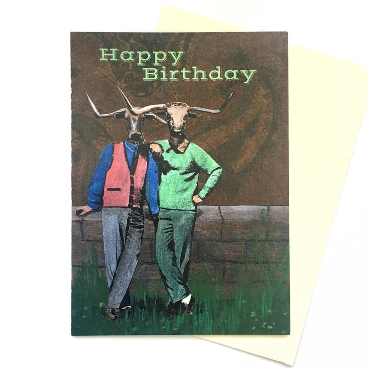 Cow fødselsdagskort for engroshandel hos Pergamo Paper Goods