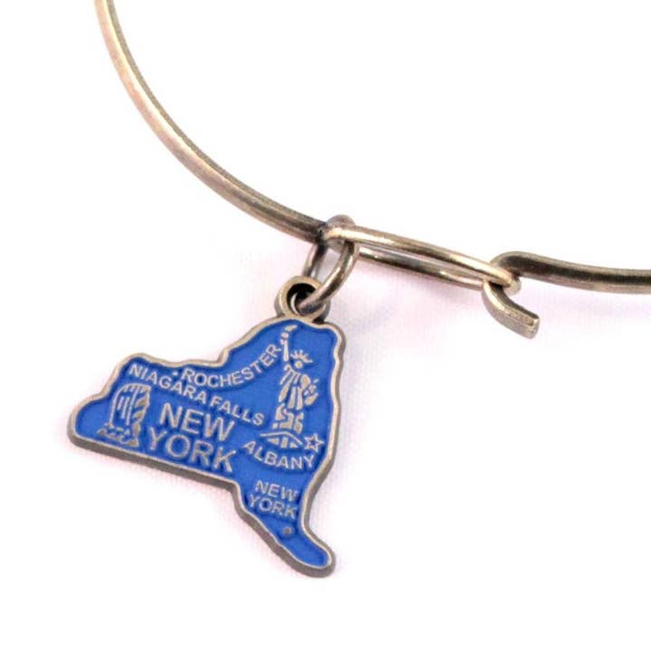 Gleeful Peacock - Wholesale Charm/Dangle Bracelet - New York State Charm Bracelet, Necklace, or Charm Only1
