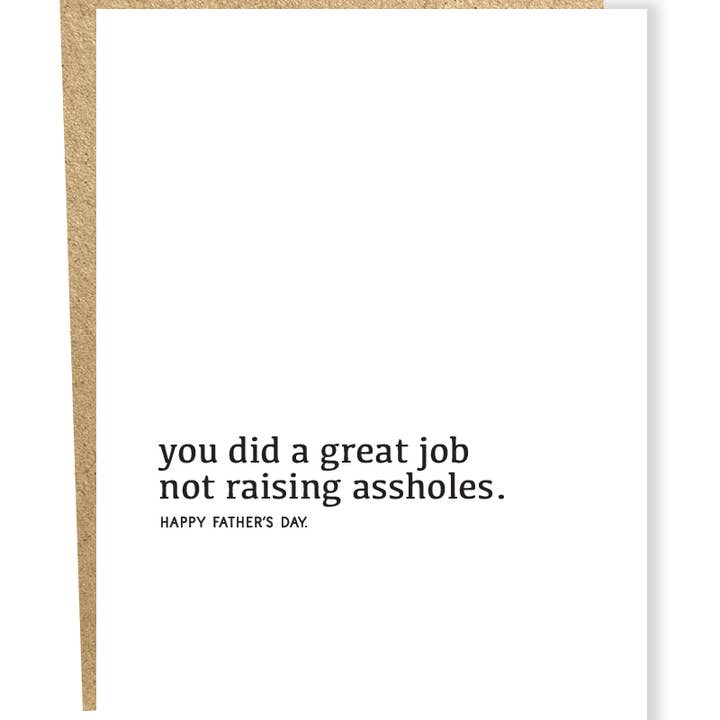 #974: Great Job/Father's Day Card for wholesale by Sapling Press