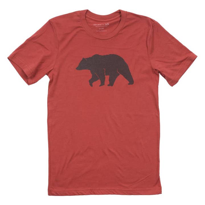 Brown Bear Men's Tee for wholesale by Cinder + Salt