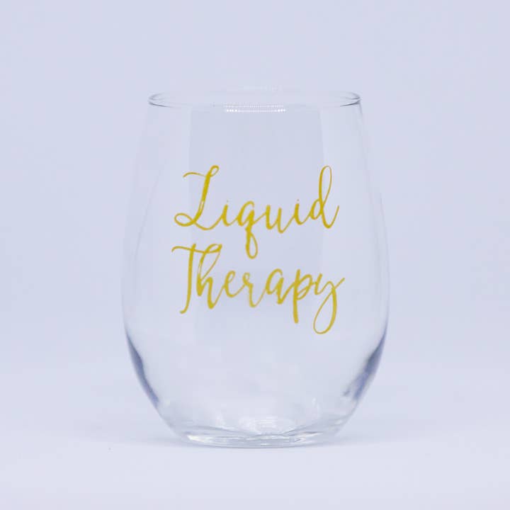 Creations By Sasha - Wholesale Wine Glass - Liquid Therapy Stemless Wine Glass