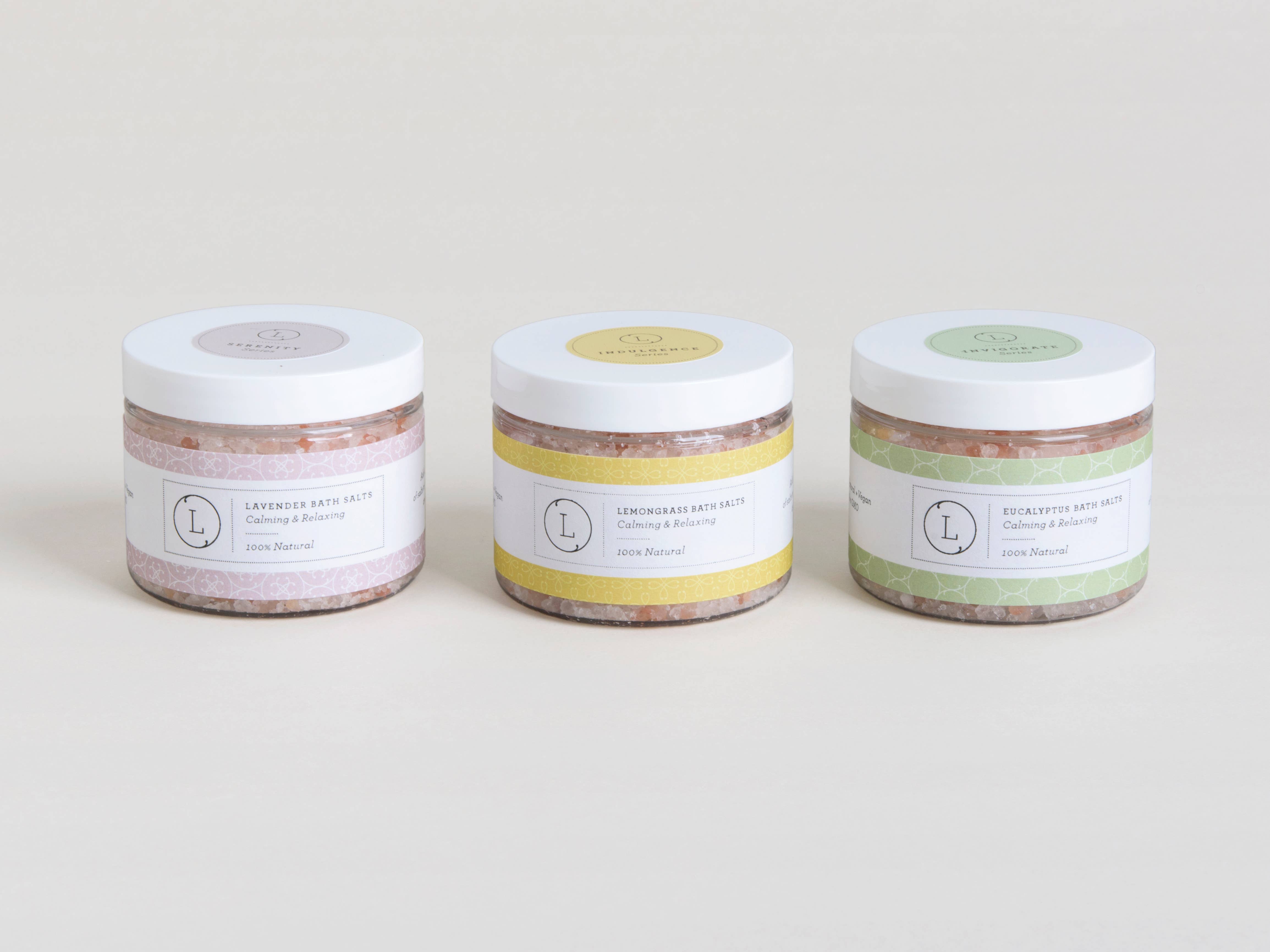 Green Eucalyptus Infused Bath Salt Soak (100% Natural) for wholesale on Faire4