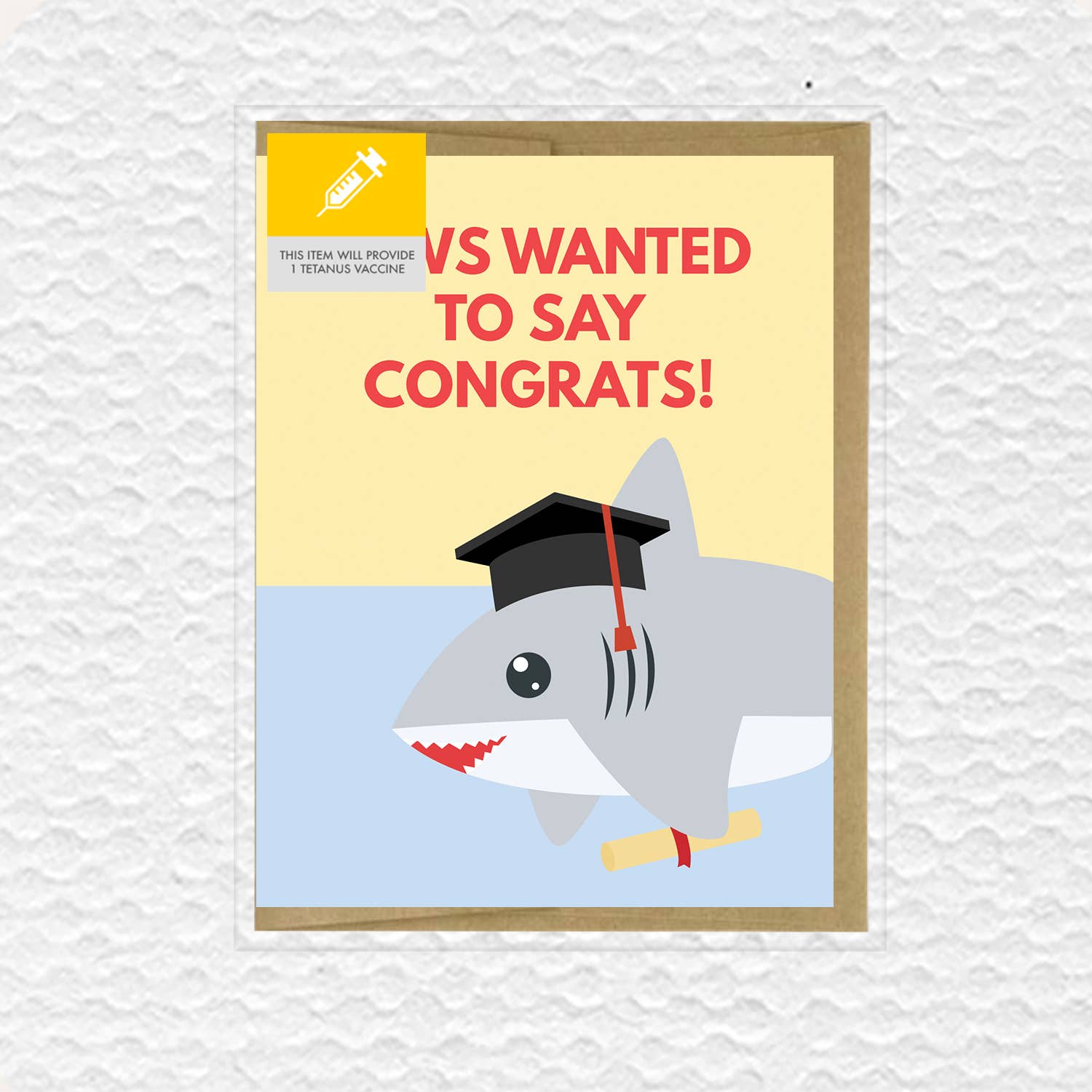 IMPAPER - Wholesale Graduation Card - Jaws Wanted To Say Congrats Graduation Card1