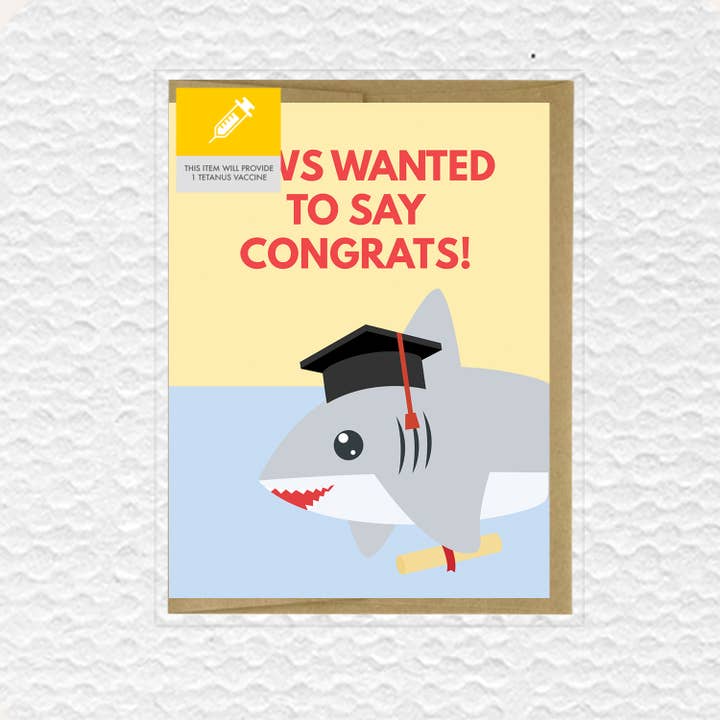 IMPAPER - Wholesale Graduation Card - Jaws Wanted To Say Congrats Graduation Card1