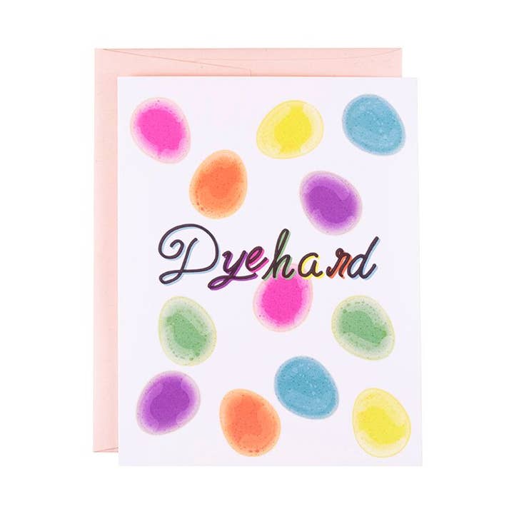 Dyehard paaskaart voor wholesale door The Witty Gritty Paper Co.