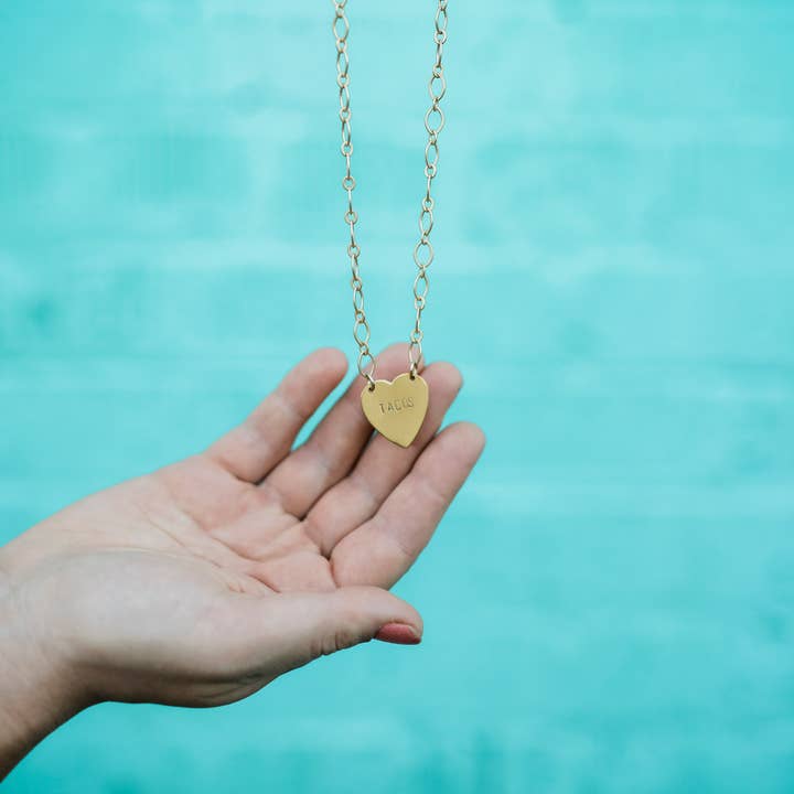 Bang-Up Betty - Wholesale Pendant/Charm Necklace - Tacos Heart Necklace
