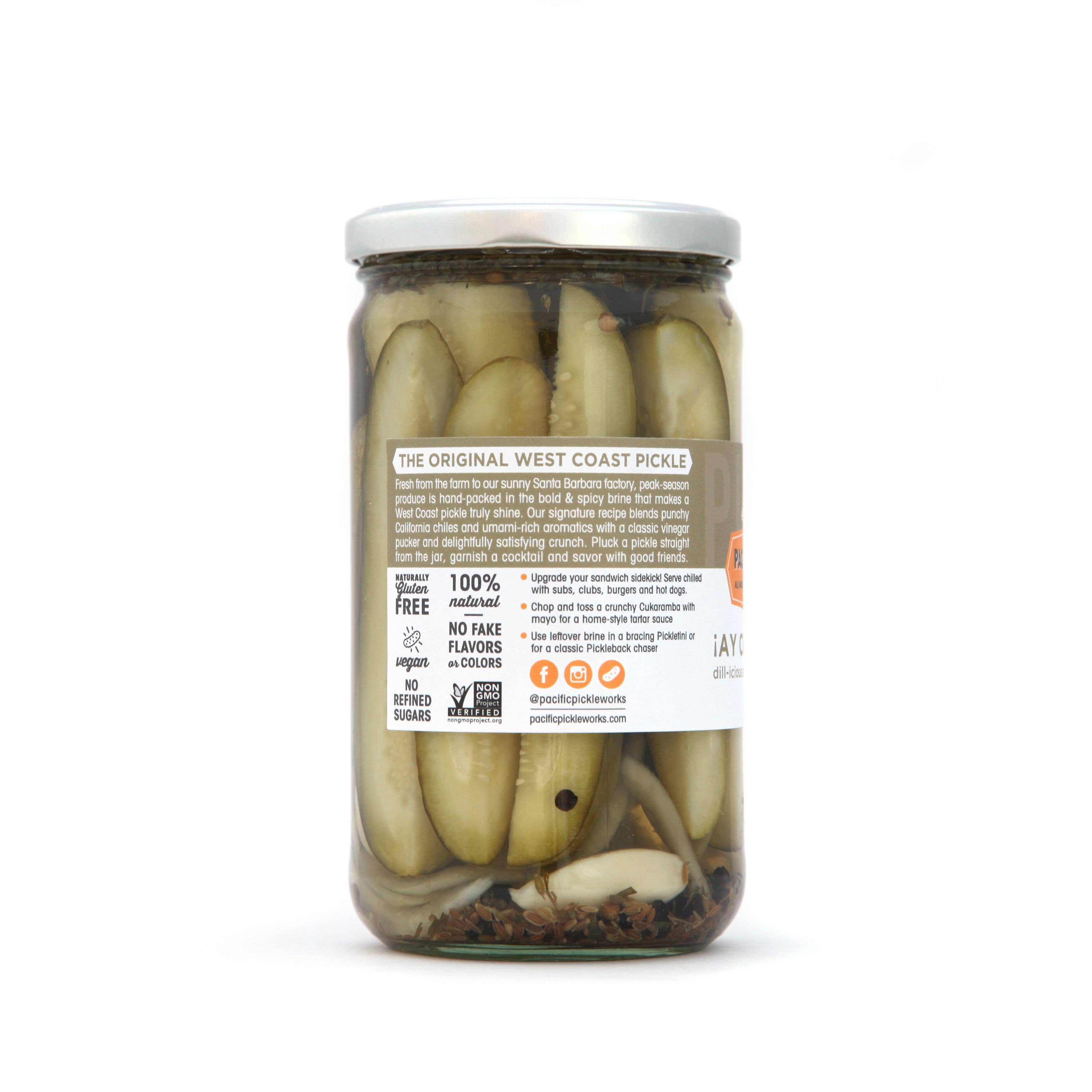 Pacific Pickle Works - Wholesale Pickled Vegetables - ¡Ay Cukarambas! Spicy Garlic Dill Pickles2