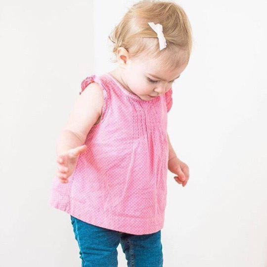 The Tiny Bow Shop - Wholesale Hair Bow - Kids - Sky Blue Velvet Mini Hair Bow1