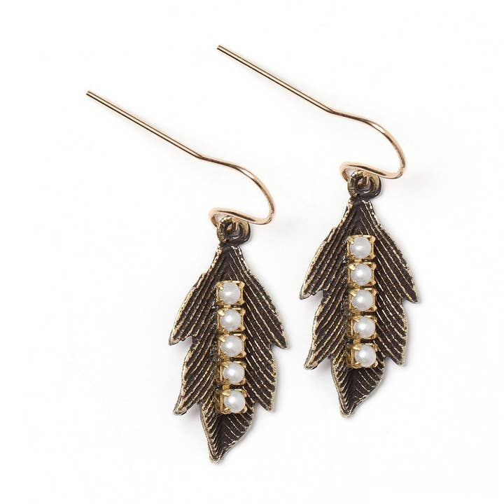 New Leaf Earrings for wholesale by Elements Jill Schwartz