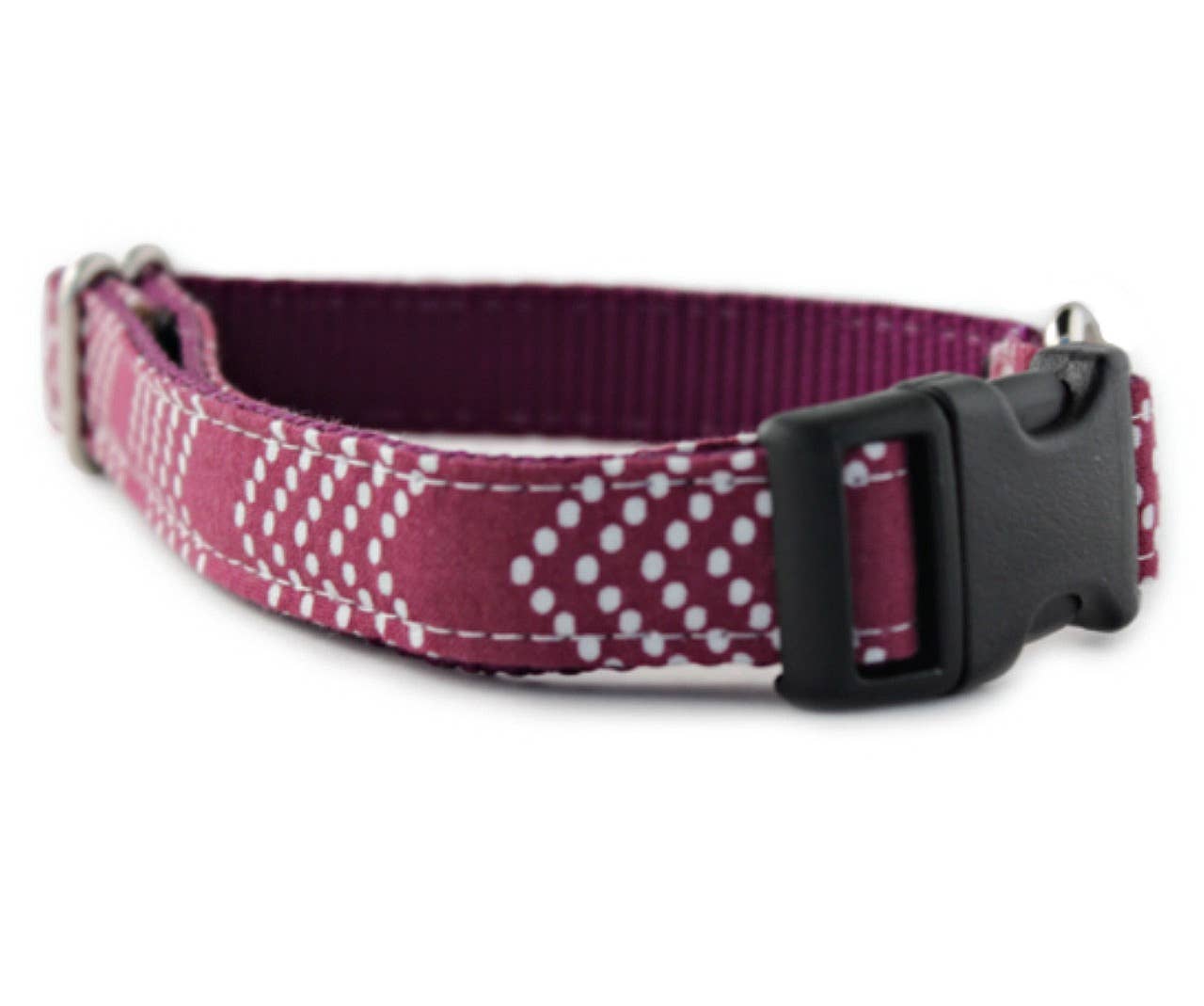 Sophisticated Pup - Wholesale Pet Collar - Dog - Raspberry Splash Chevron Dog Collar XLarge1