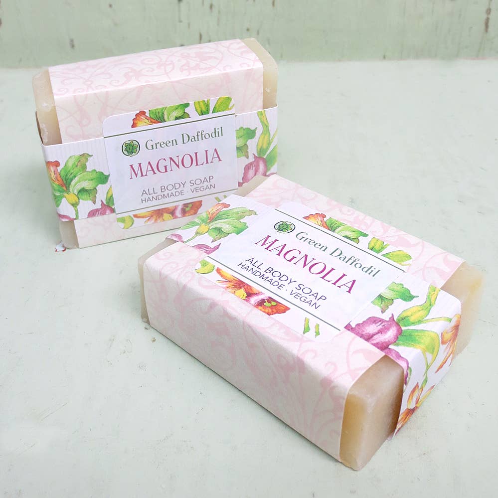 Green Daffodil Bath & Body - Wholesale Bar Soap - Magnolia Natural Handmade Bar Soap - Floral1