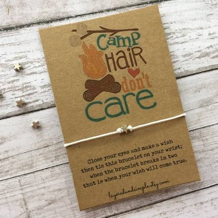 Camp Hair Do Not Care Bracelet for wholesale by LayeredandSimple