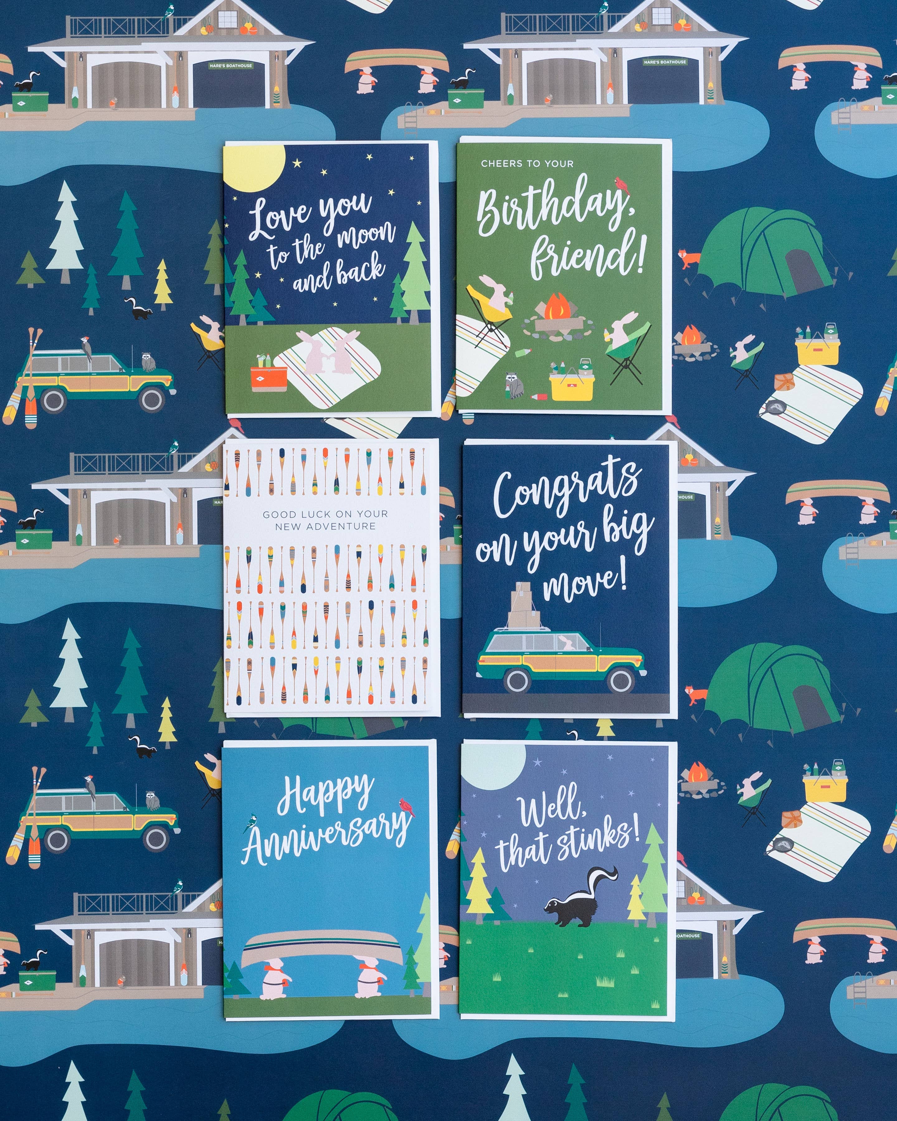 Wholesale Fish Camp Wrapping Paper Sheet for your store - Faire