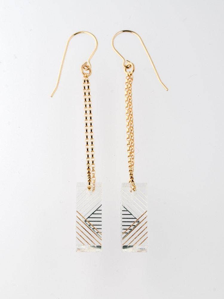 Bird of Virtue - Wholesale Dangle Earrings - Oda Earrings · Rectangular Drop Dangle Duster Earring0