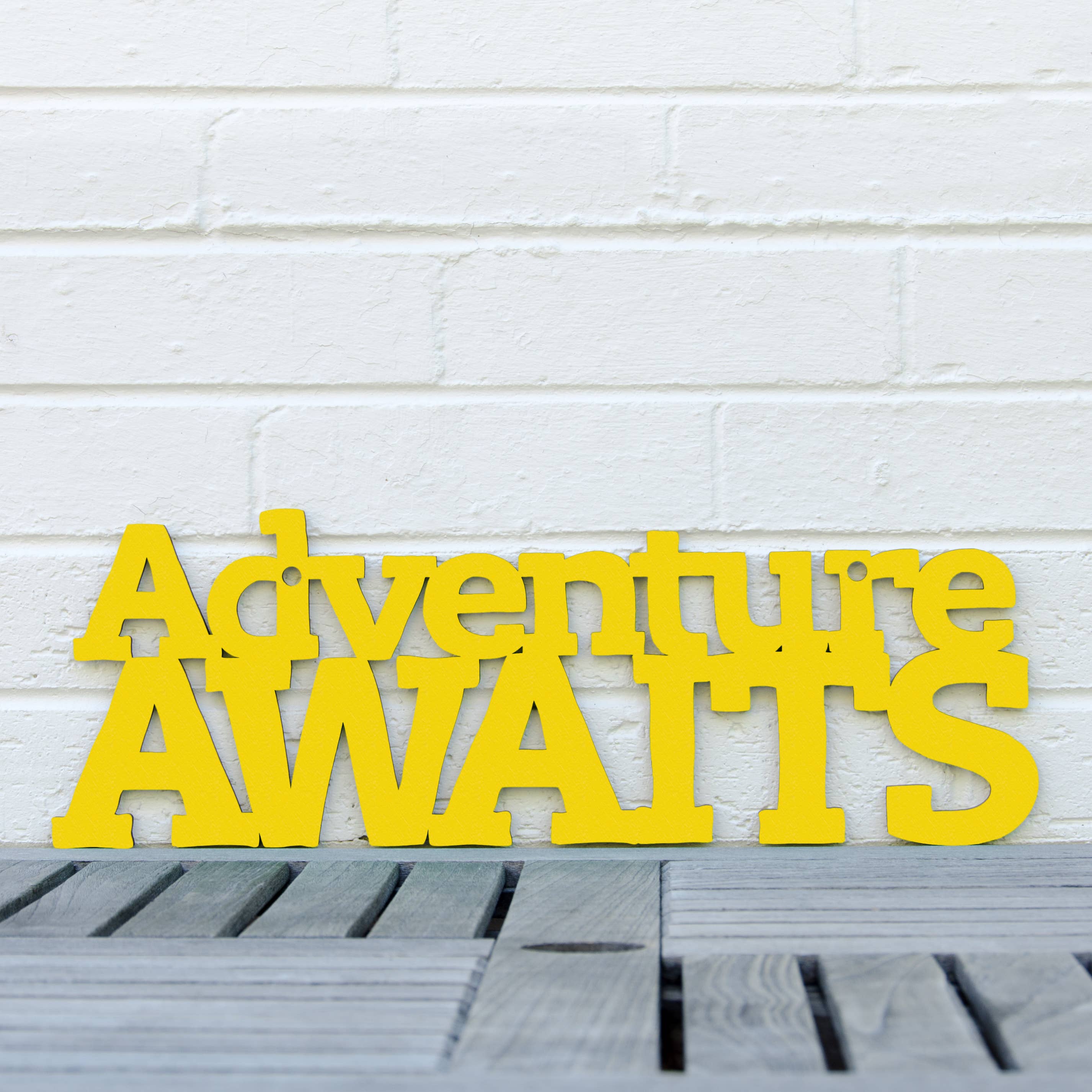 Spunky Fluff - Wholesale Wall Sign - Adventure Awaits Outdoor Lover Wall Art Sign1