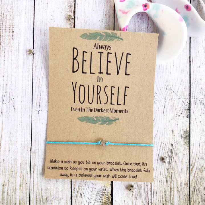 Wishlets - Vente Bracelets à breloques/pendentifs - Croyez en vous-même