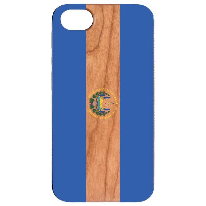Cherry Wood - Flag El Salvador UV Color Printed for wholesale by OTTO CASE