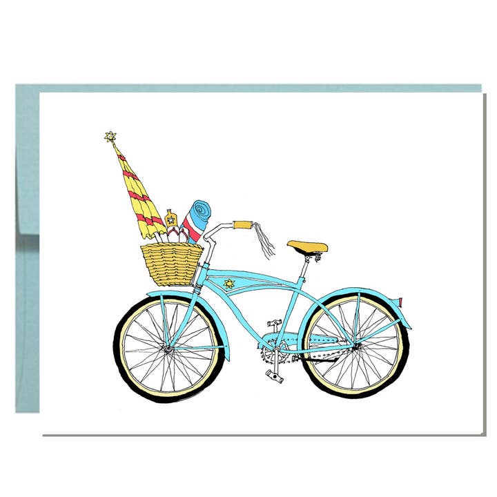 Rachelink Cards & Illustrations – wholesale Everyday greeting card – Sunshine Bike Card