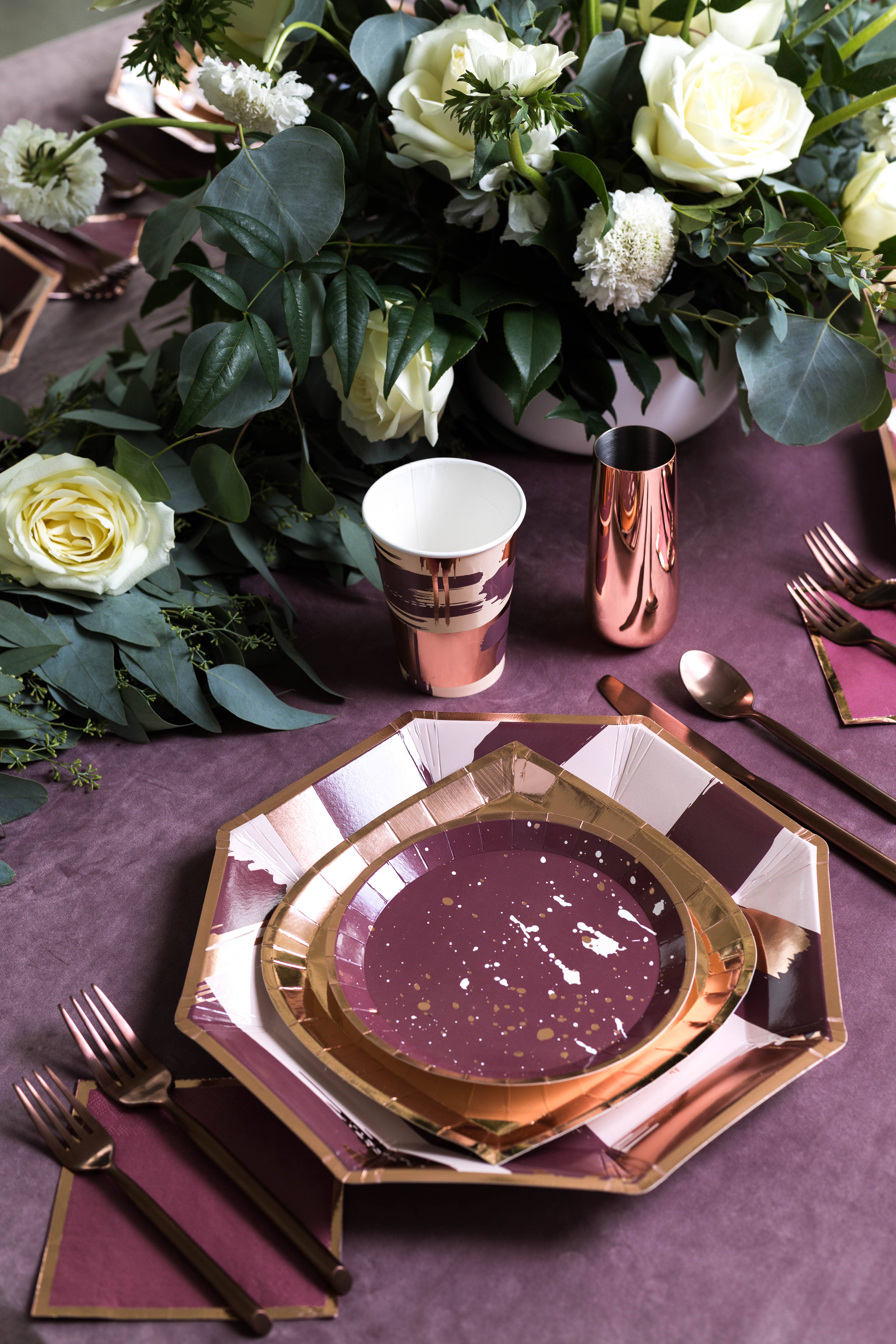 Jollity & Co. + Daydream Society - Wholesale Disposable Plate - Mauve-elous Charger Plates - 8 Pk.1