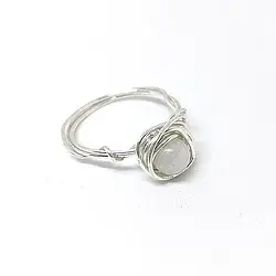 Farah Yazid Designs - Wholesale Single Stone/Solitaire Ring - 14k Gold Moonstone Ring0