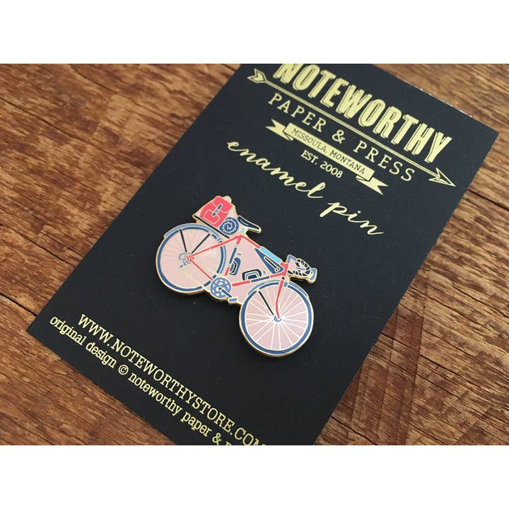 Noteworthy Paper & Press - Wholesale Lapel Pin/Button - Bicycle Enamel Pin