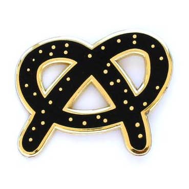 Pretzel Enamel Pin for wholesale by Old English Company