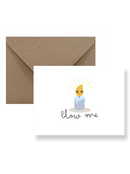 Blow Me Happy Birthday Card for wholesale by IMPAPER