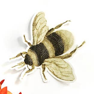 Vintage Bee Laptop Stickers for wholesale by Pergamo Paper Goods