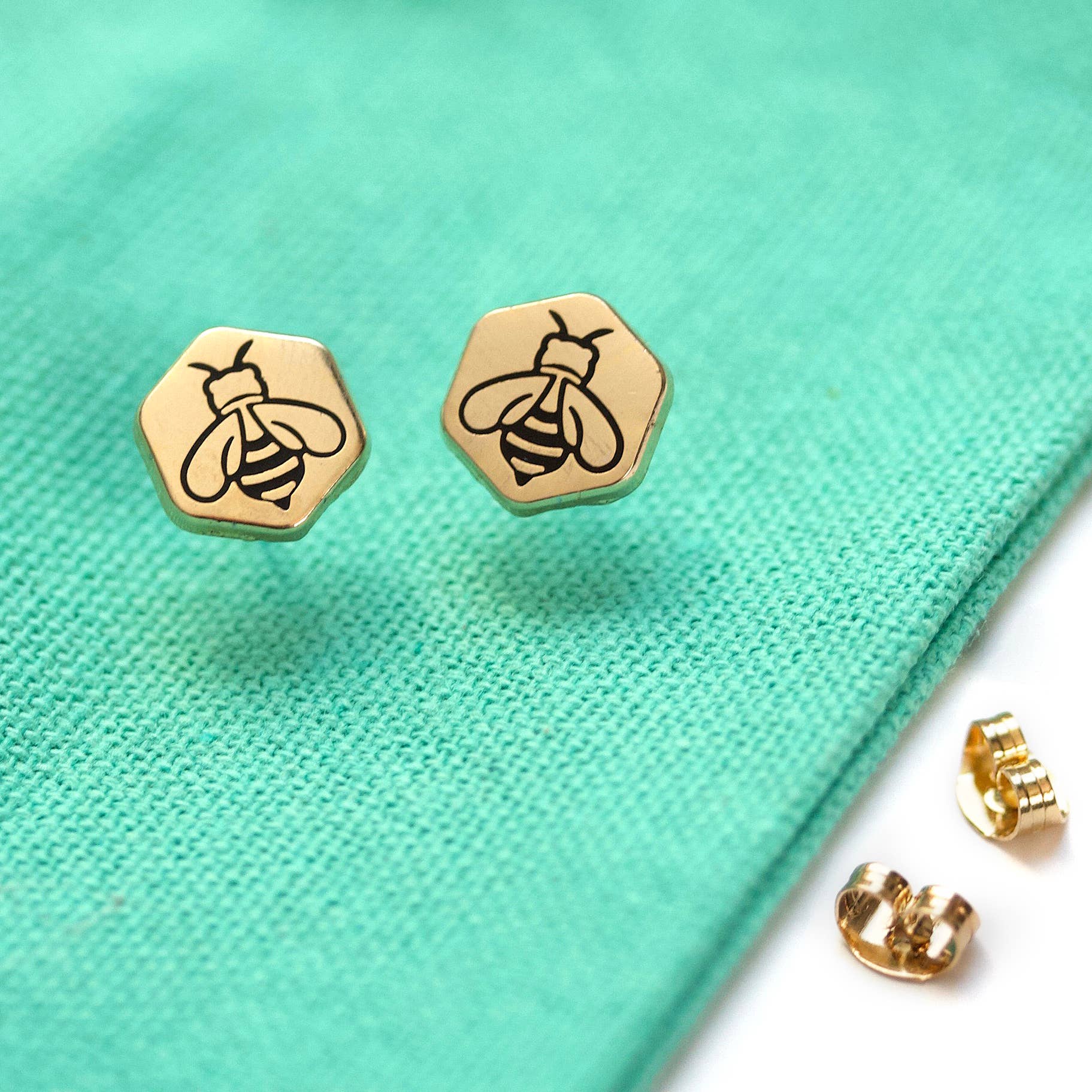 LuxCups Creative - Wholesale Stud/Post Earrings - Honey Bee Earrings (ON SALE!)3
