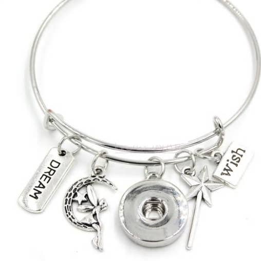 Bracelet - Jonc Rêve Souhait Fée pour la vente par Say It in A Snap Jewelry