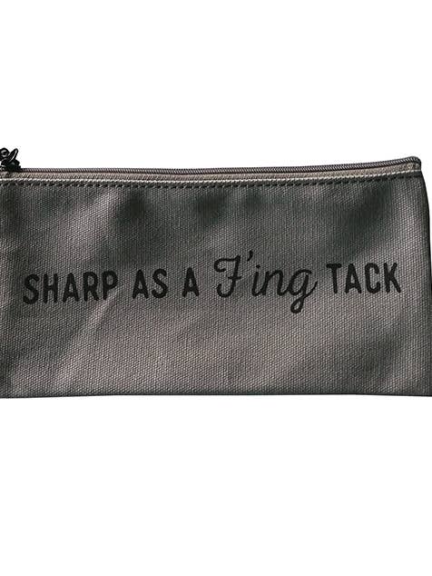 Sharp As A F'ing Tack Pencil Pouch for wholesale by Tiramisu Paperie