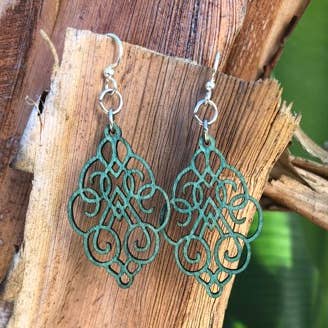 Arabesque Scroll Earrings for wholesale by Green Tree Jewelry