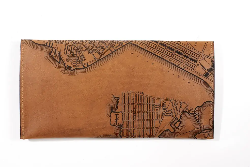 Tactile Craftworks - Wholesale Clutch Bag - Women's - Boston Map Clutch1