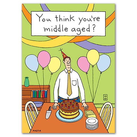 Middle Aged for wholesale by SNAFU Designs - Greeting Cards