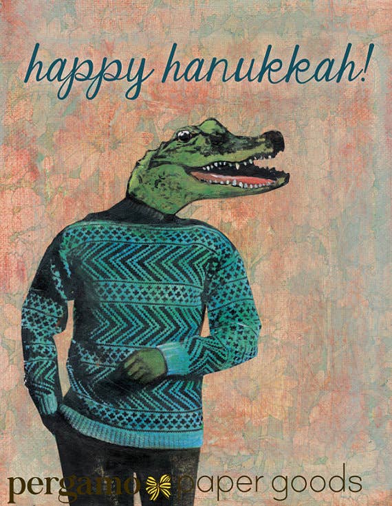 Pergamo Paper Goods - Wholesale Hanukkah Card - Animal Hanukkah Greeting Cards3